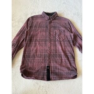 Outpost Makers Flannel Shirt Plaid Button‎ Up Long Sleeve Casual Mens L